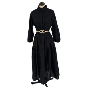 Modern Citizen Organic Cotton Black Delia Tiered Maxi Dress
•Size Medium